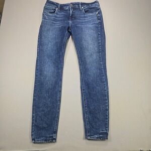 Silver Jeans Co Elyse Skinny Mid Rise Dark Wash Stretch Denim Women Size 29x31